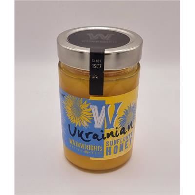 Ukrainian Sunflower Honey by Wainwright's. Biodynamic & Gluten Free. Enjoy the natural sweetness and versatility of this pure honey. Perfect for pairing with your favorite foods.