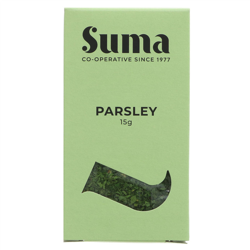 Suma's Parsley-Rubbed Vegan Seasoning - Add Flavor to Your Meals with this Herb and Spice Blend - 15g