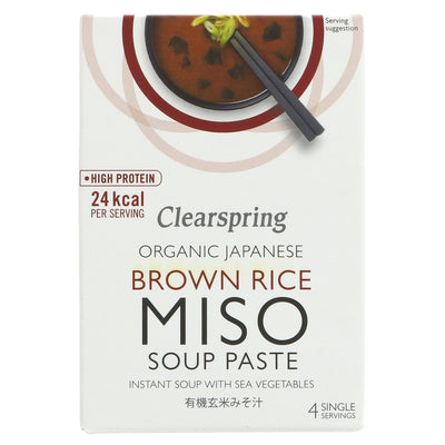 Clearspring | Instant Miso Soup Paste - With sea vegetables | 4 x 15g