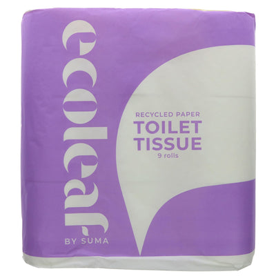 Eco-friendly 2-ply toilet tissue - 100% recycled, chlorine-free, and vegan. 9-pack sourced from UK fiber. #sustainable #vegan #recycled