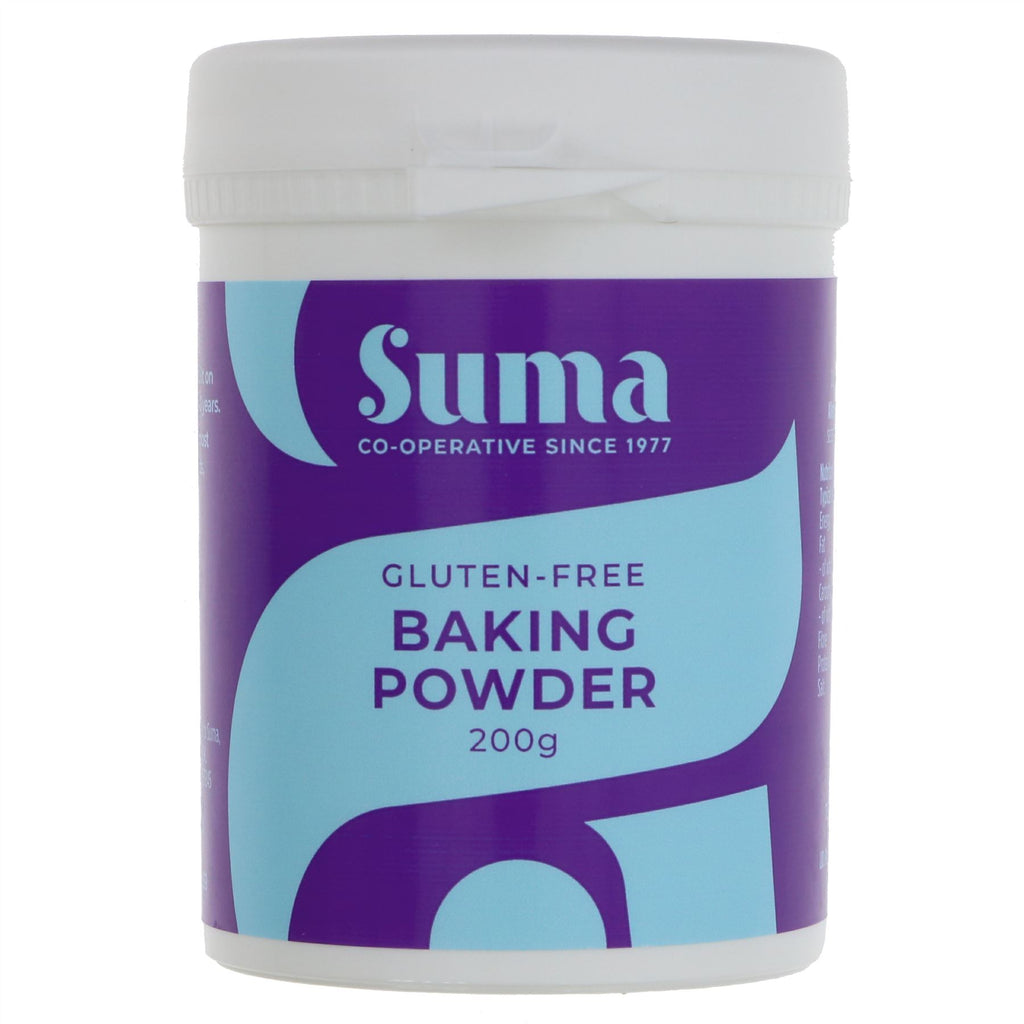 Suma's Gluten-Free Baking Powder - Perfect for Fluffy Cakes, Scones & More. Vegan & VAT-free.