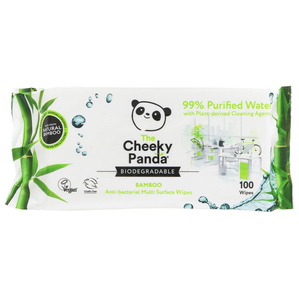 The Cheeky Panda | Multi Surface Wipes - Anti Bac | 100