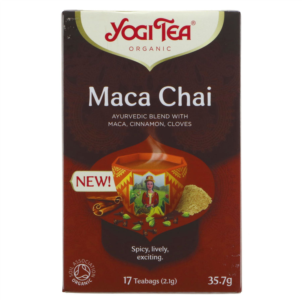 Yogi Tea | Maca Chai - Maca, Cinnamon, Cloves | 17 bags