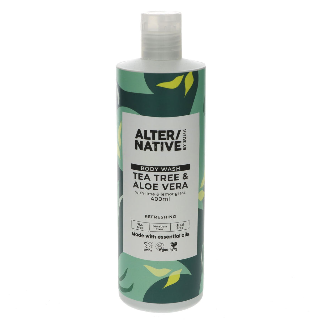 Alter/Native | Body Wash - Tea Tree & Aloe - Refreshing with lemongrass | 400ml