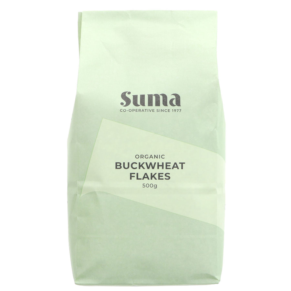 Organic vegan buckwheat flakes - nutty, wholesome and guilt-free breakfast option.