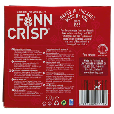Vegan Finn Crispbreads made with rye - perfect for everyday snacks and recipes.