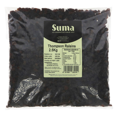 Suma | Raisins - Thompson Seedless | 2.5 KG