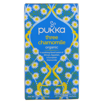 Pukka | Three Chamomile - African,Egyptian,Europe Flower | 20 bags