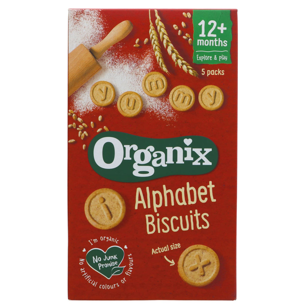 Organix | Alphabet Biscuits - over 12 months | 5x25g