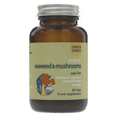 Cornish Seaweed | Seaweed & Mushrooms Supplement | 60 capsules