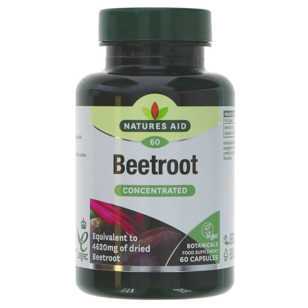 Natures Aid | Beetroot - 4620mg | 60 capsules