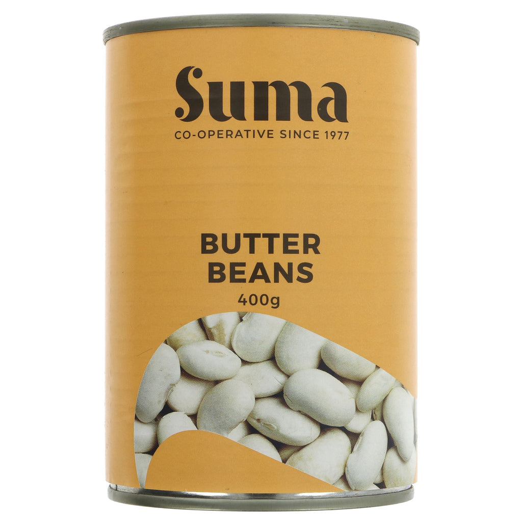 Suma Butter Beans - Creamy, Plump & Vegan. Perfect for Soups, Salads & Stews. Quality Guaranteed.