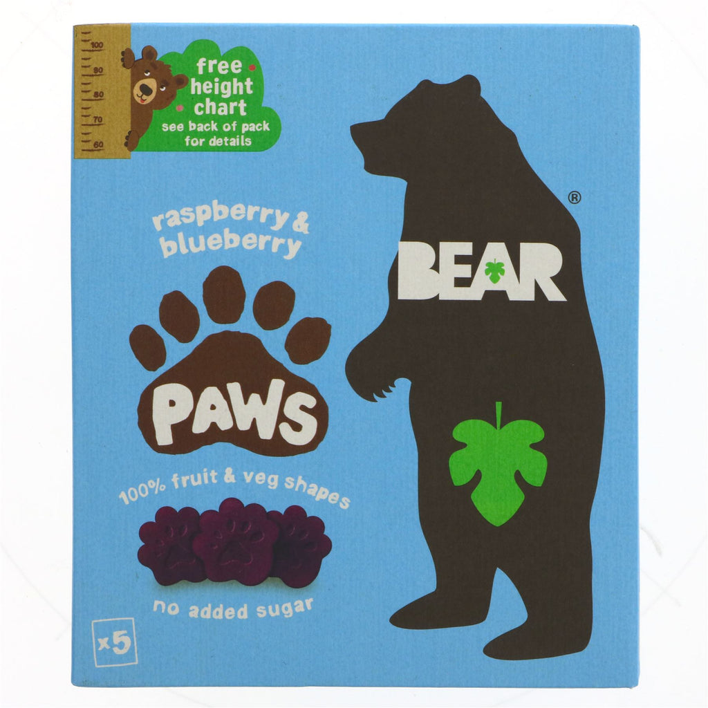 Bear | Paws- Raspberry & Blueberry | 5 x 20g