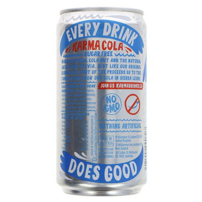 Karma Cola - Sugar Free made with Stevia, guilt-free sipping & supports families in Sierra Leone. Vegan & GMO-free. Buy now!