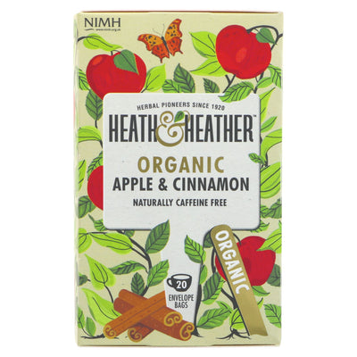 Heath And Heather | Apple & Cinnamon - string, tag and envelope | 20 bags
