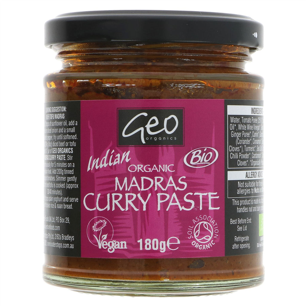 Geo Organics | Madras Curry Paste OG | 180g