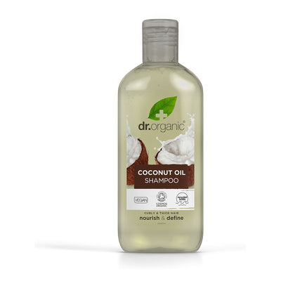 Organic & vegan coconut shampoo by Dr Organic. Nourish your hair with this natural product.