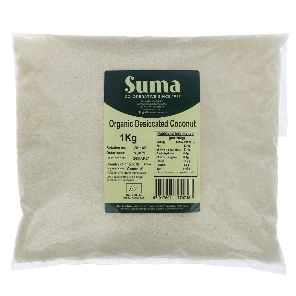 Suma | Coconut - Desiccated, Organic | 1 KG