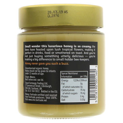 Equal Exchange Organic Honey Set: Fairtrade, Organic, Pure Goodness in a 500G Jar