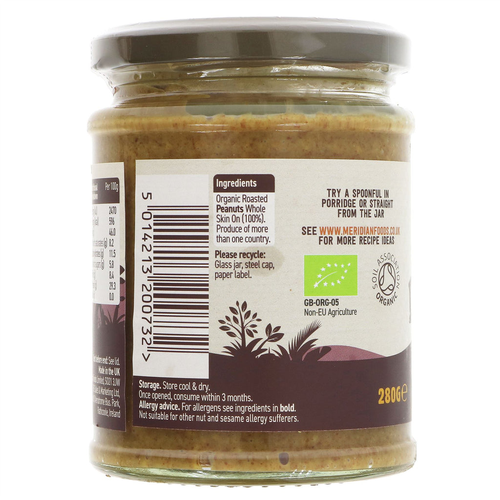 Organic Peanut Butter Crunchy | No salt, vegan | 280g | Superfood Market since 2014