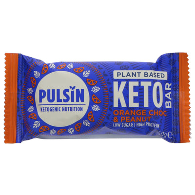 Pulsin | Choc Orange & Peanut Keto Bar | 50g