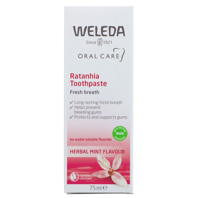 Weleda | Toothpaste - Ratanhia - naturally strengthens gums | 75ml