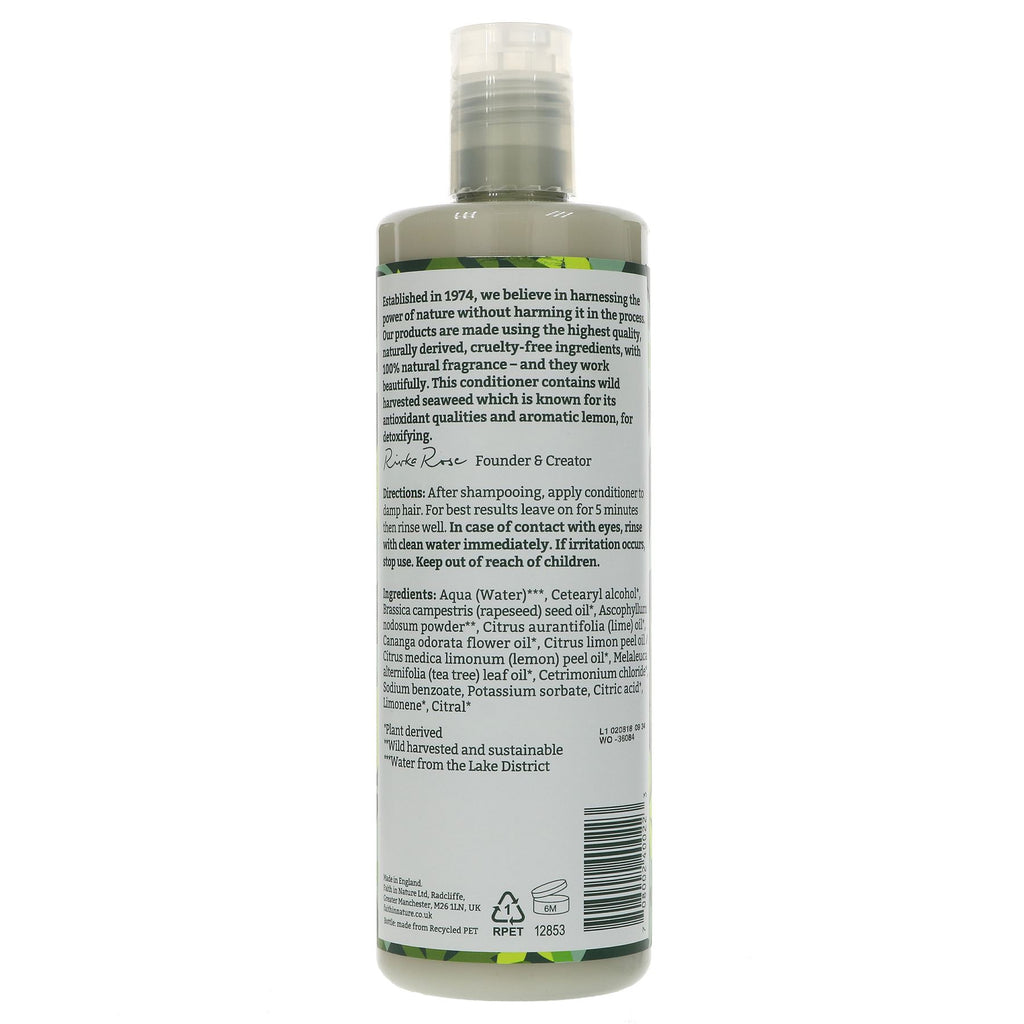 Faith In Nature Seaweed & Citrus Conditioner - Detoxifying, 100% natural fragrance, vegan & cruelty-free, all hair types - 400ml