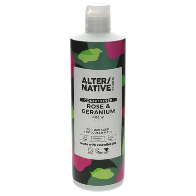 Alter/Native | Conditioner - Rose & Geranium - Damaged/coloured hair | 400ml