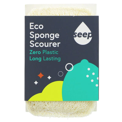 Introducing the Seep Loofah Scourer Single, a vegan-friendly cleaning essential. Made from sustainably sourced cellulose, this plastic-free scourer is long-lasting and can be refreshed in your regular clothes wash. After use, simply cut it up for easy composting. Say goodbye to plastic waste with this eco-friendly option.