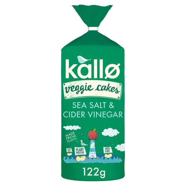 Kallo | Lentil&Pea Veggie Cake - Sea Salt & Cider Vinegar | 122g