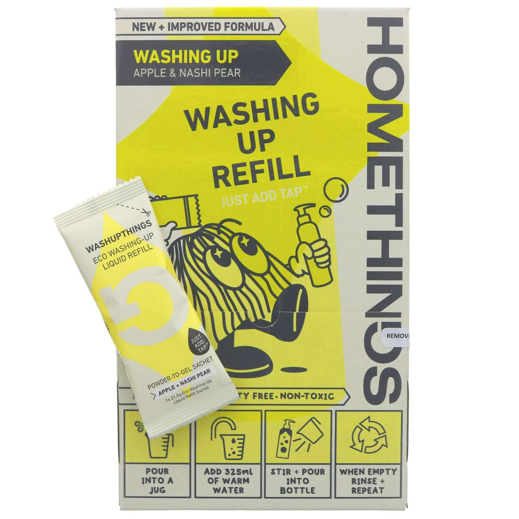Homethings | Washing Up Liquid Refill Tabs - Apple & Nashi Pear, 18 Tabs | tablets