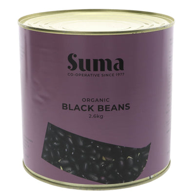 Suma | Black Beans - Organic - Catering Size | 2.6kg