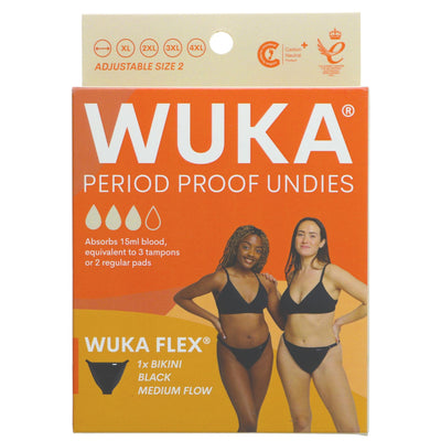 Wuka | Period Pant Medium Flow XL-4XL - Adjustable period pant | single