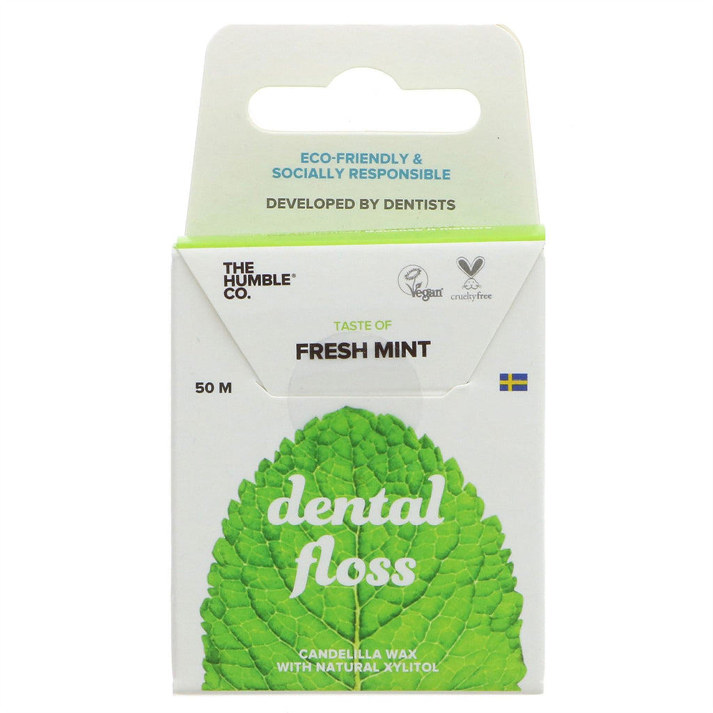 Humble | Dental Floss - Fresh Mint - plastic free | 50m