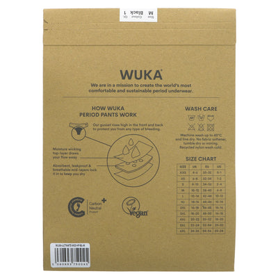 WUKA Ultimate Heavy Flow M: Eco-friendly period pant for heavy flow. Holds 20ml of blood, wear for 8hrs+ confidently. Vegan & reusable..