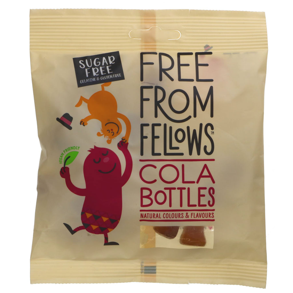 Free From Fellows | Cola Bottles - sugar, gelatine & gluten free | 100g
