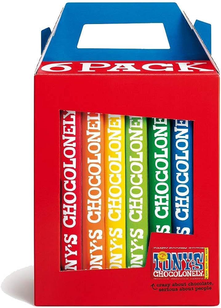 Tony's Chocolonely | Rainbowpack Classics 6 Pack | 1.08kg
