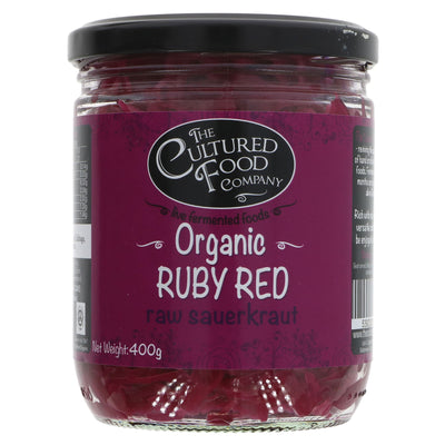 Cultured Food Company | Raw Ruby Red Sauerkraut | 400g