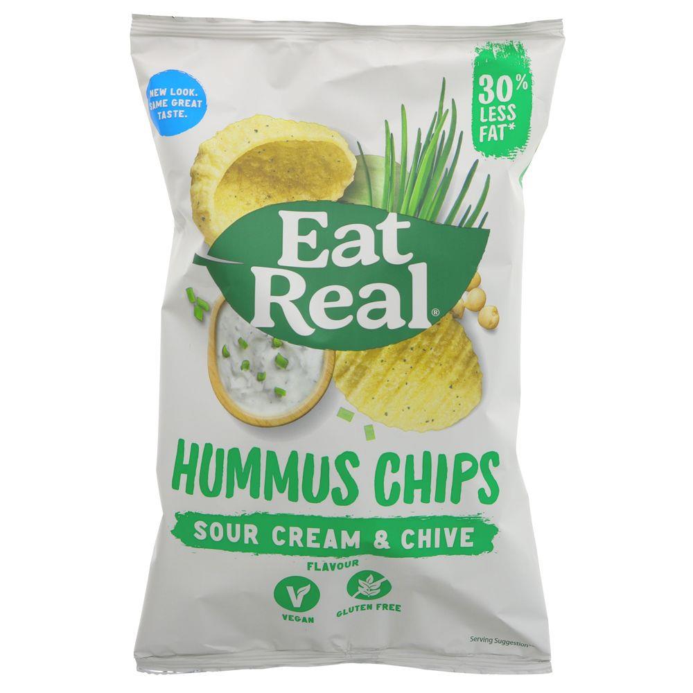 Eat Real | Hummus Sour Cream Chips | 135g
