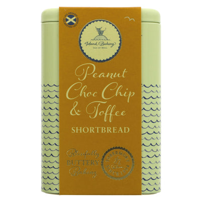 Island Bakery | Peanut/Toffee/Choc Shortbr Tin - Organic Shortbread Tin | 215g