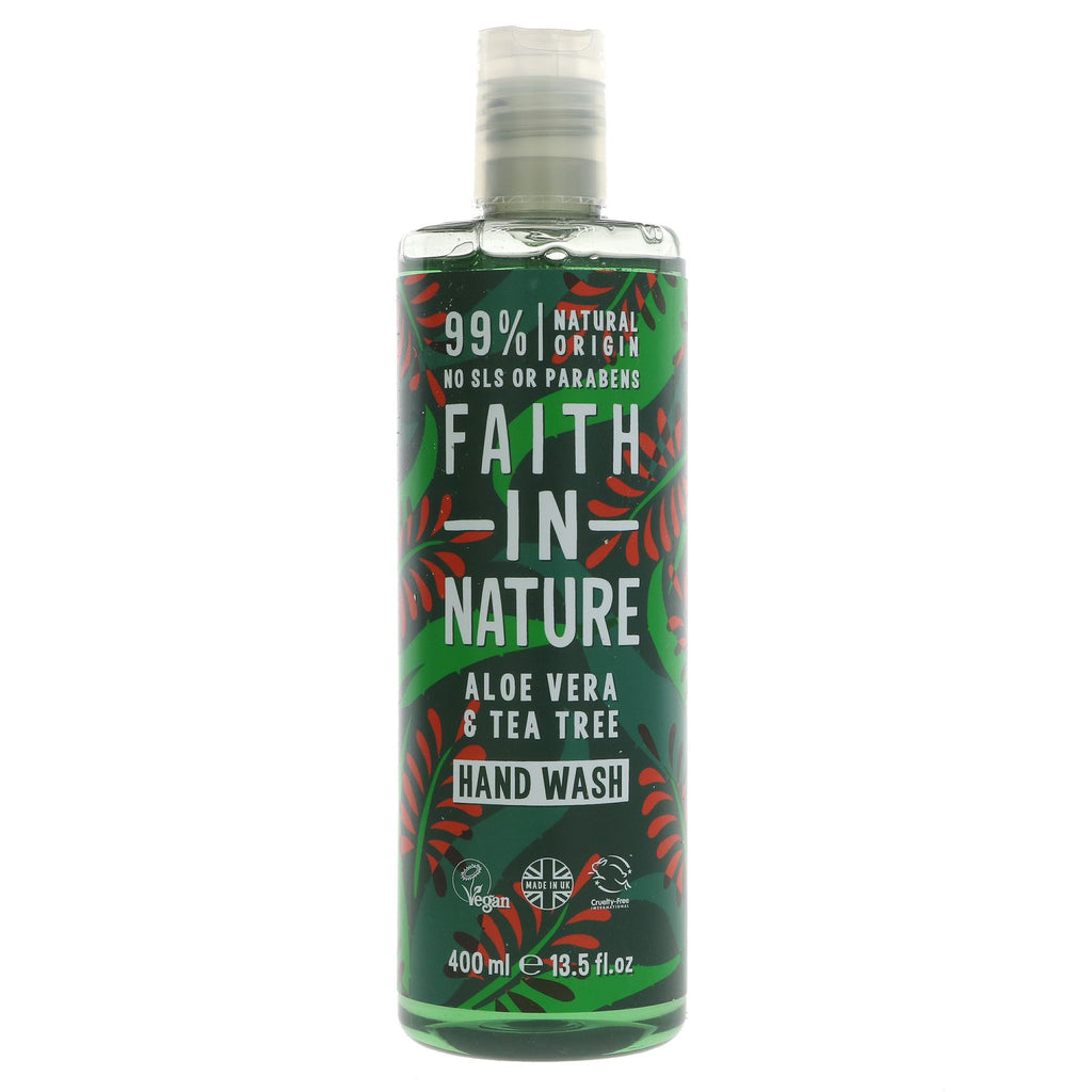 Faith In Nature | Aloe Vera & Tea Tree Handwash | 400ml
