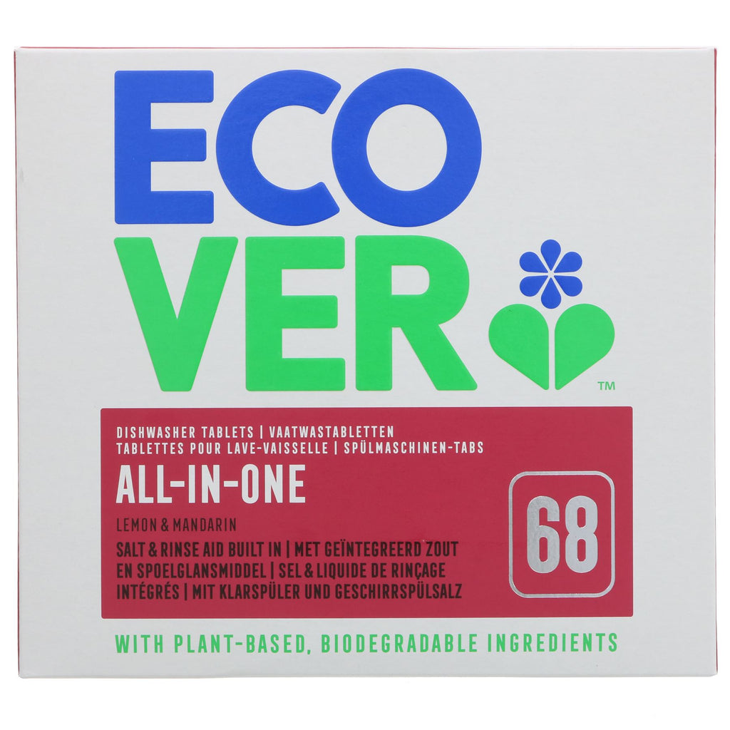 Ecover | Dishwasher Tablets All In One - Citrus | 68 tablets