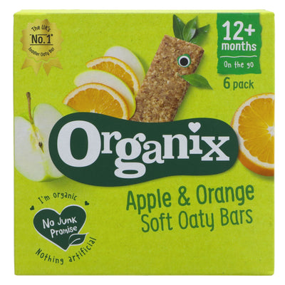 Organix | Apple & Orange Soft Oaty Bar - from 12 months | 6 x 30g