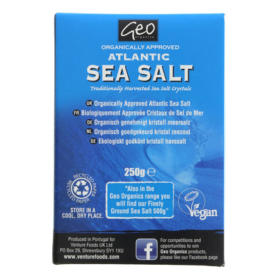 Organic & vegan Atlantic Sea Salt Crystals - perfect for seasoning any dish