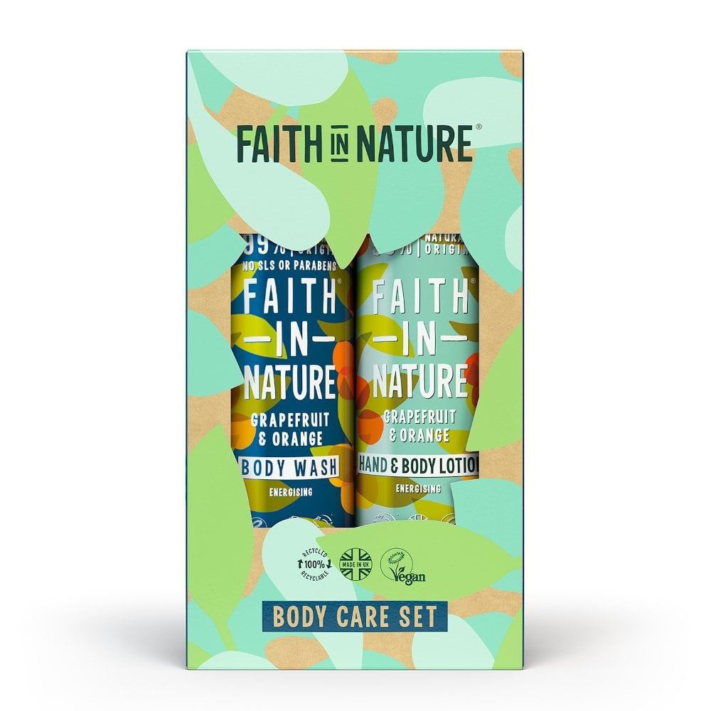 Faith In Nature | G'Fruit & Orange Bodycare Set | 2 x 400