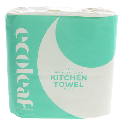 Ecoleaf | Ecoleaf 3 Ply Kitchen Towels | 2 ROLLS