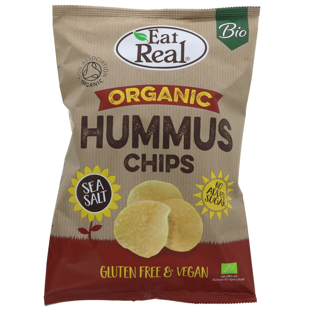 Eat Real | Hummus Sea Salt Chips - Org | 100g