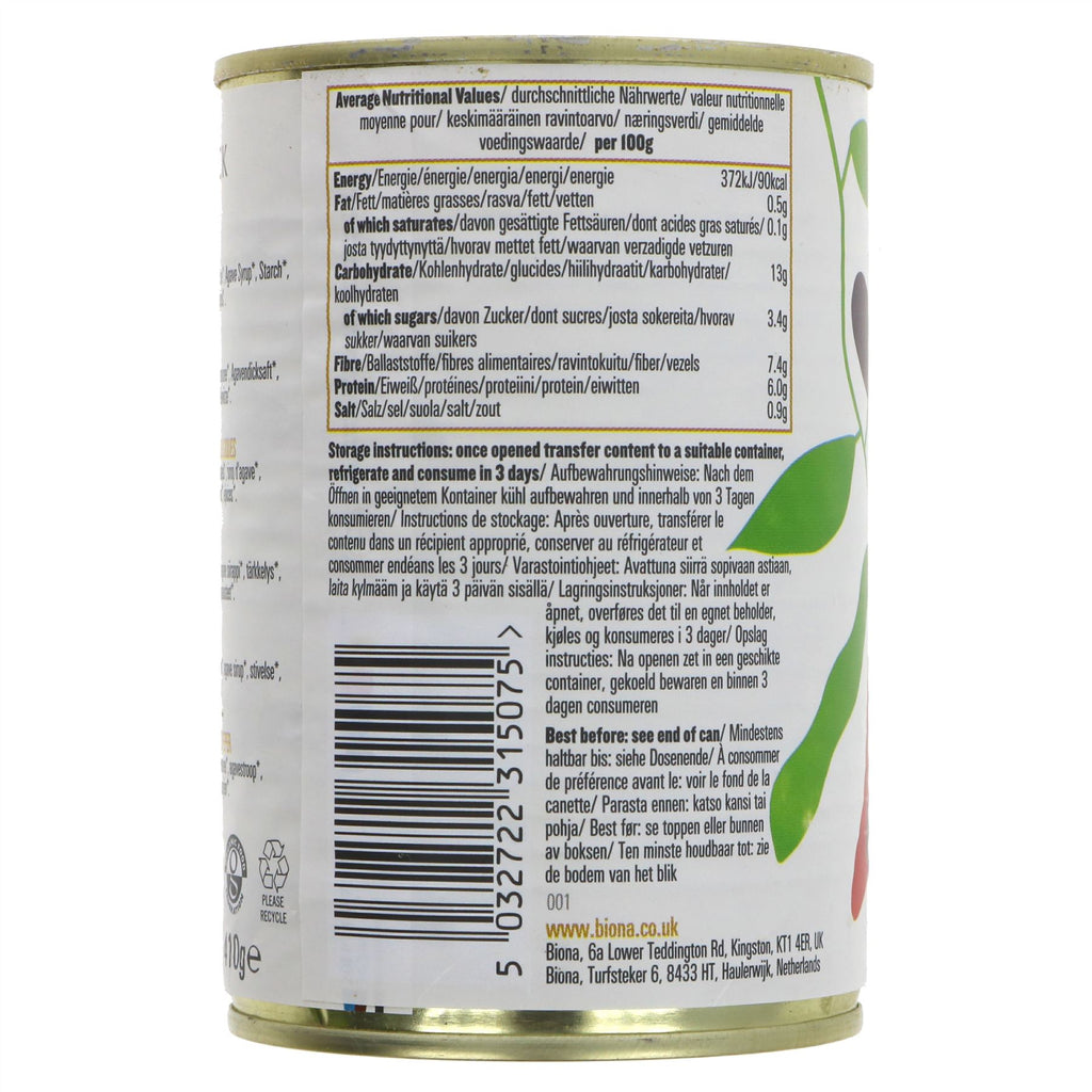 Organic Chilli Black Beans - Vegan, Spicy & Healthy | Biona | 400G