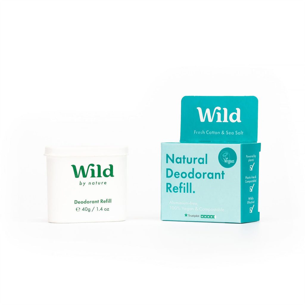 Wild | Mens Fresh Cotton & Sea Salt - wild refill deo, plastic free | 40g