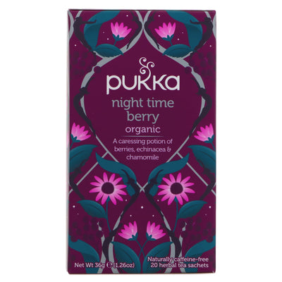 Pukka | Night Time Berry - Berries, Chamomile, Valerian | 20 bags